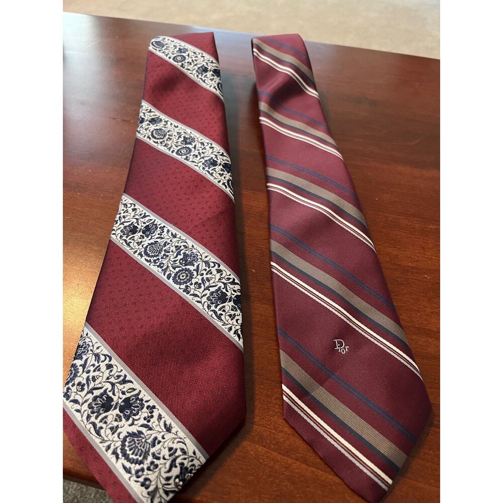 2 Men’s Vintage Christian Dior Paris Ties